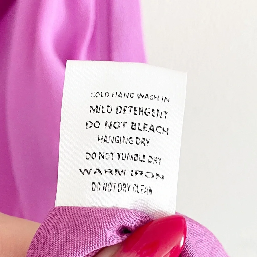 NWT Olivaceous Pink Gabelli One Sleeve Cut-Away Mini Dress M - Picture 12 of 14